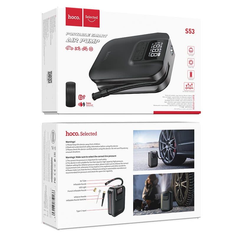 Hoco S53 Breeze Portable Smart Air Pump