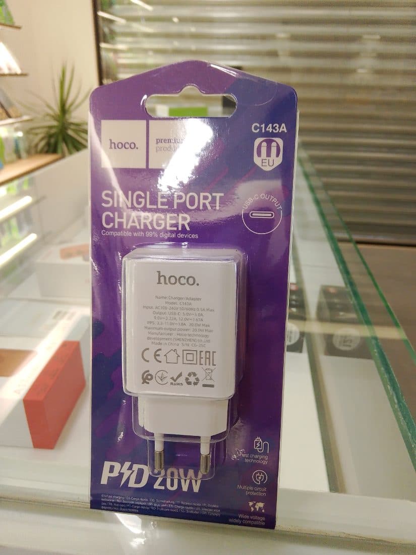 Hoco BA81A Single Port PD20W Wall Charger